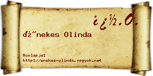 Énekes Olinda névjegykártya